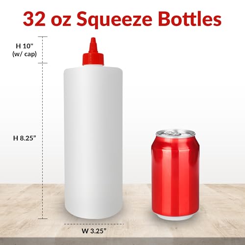 Plastic Squeeze Bottles (4 Count)