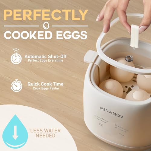 Egg Maker Electric Egg Cooker with Auto Shut Off and Alarm