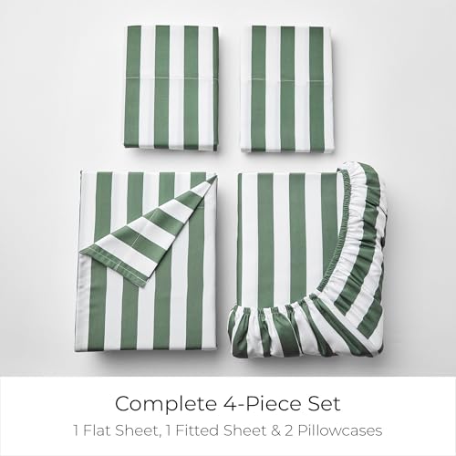 Iconic 4 Piece (3436 Oxford Stripe Sage / Full)