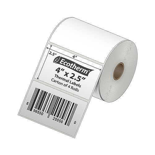 4" x 2.5" Thermal Labels (2400 Count)