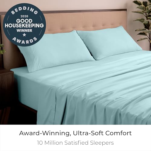 Iconic 4 Piece (1524 Aqua / King - EXTRA DEEP pocket)