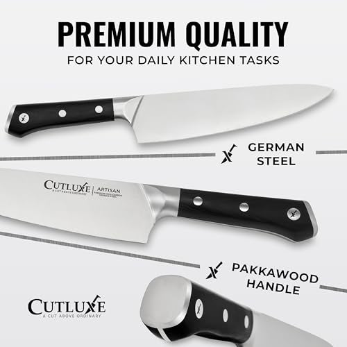 15 Piece Knife Set for Kitchen (Rubberwood)