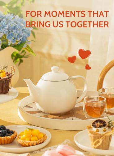 Teapots for Tea (White / 27oz (with infuser))