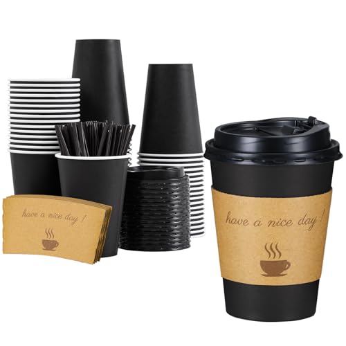 12 oz Coffee Cups 50 Pack (12oz-50p)