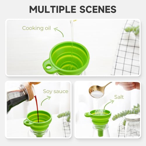 Kitchen Funnel Set (Green / 1Set 11+14+20g)