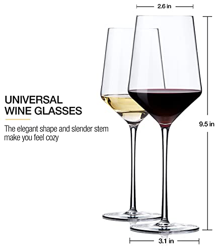 Wine Glasses Set (Set of 4 15oz)