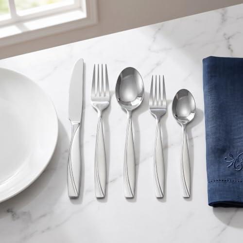 40 Piece Stainless Steel Silverware Set for 8 (Silver / 40-Piece)