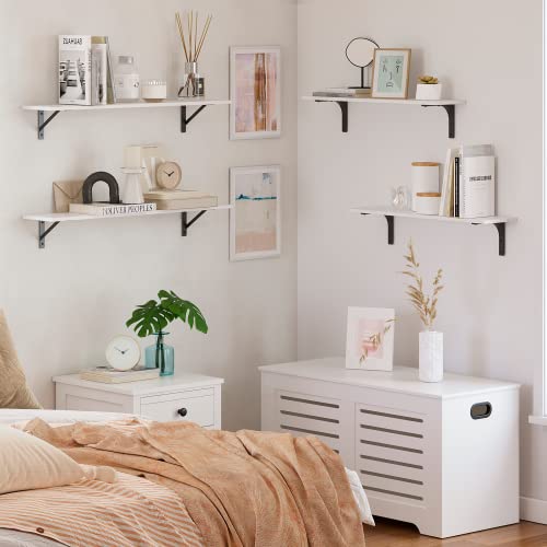 Long Wall Shelves (White / 31.5 Inch)