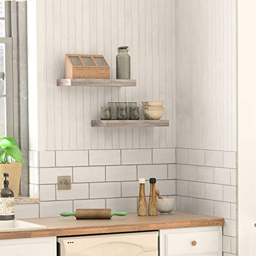 Floating Shelves for Wall (Greige / 15.7 Inches)