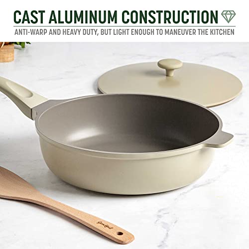 All-in-One Pan, Multilayer Nonstick Cookware Set, High-Performance Construction, Multipurpose Design Replaces Multiple Pots and Pans, Dishwasher Safe, 11-Inch, 4.4-Quart Capacity, Linen (Linen / 11-Inch / All-In-One Pan)