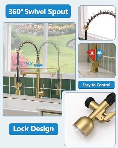 High Arc Brushed Gold Pull (Brushed Gold)