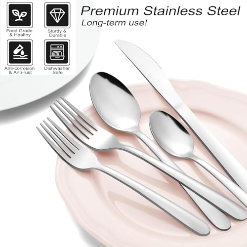 24 Piece Silverware Set (24Pcs)