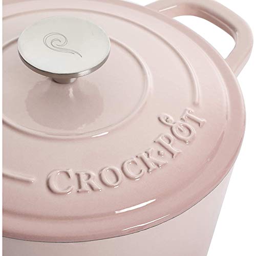 Artisan Round Enameled Cast Iron Dutch Oven (Blush Pink / 5-Quart)