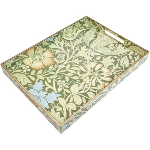 Plastic Serving Tray with Handles for Coffee Table (Multi C)