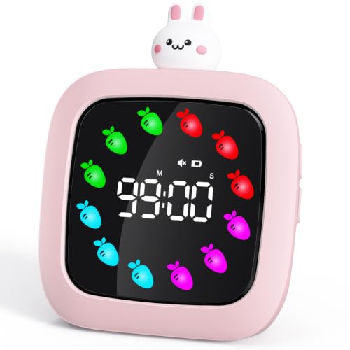 Digital Visual Timer for Kids (Rabbit Doll-pink)