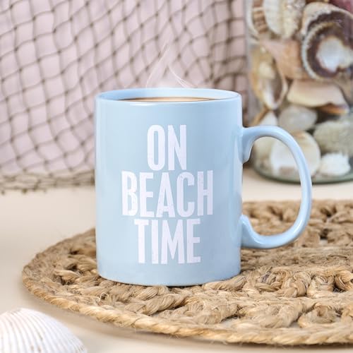 NCUDCK3 Primitives By Kathy 21644 Blue Stoneware Coffee Mug