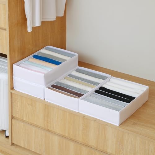 4 Pack Drawer Organizers for Clothing (4 Count)