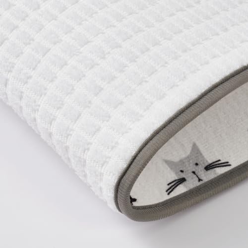 Dish Drying Mats 2 Pack (18''X24'' / Black & White Cats)