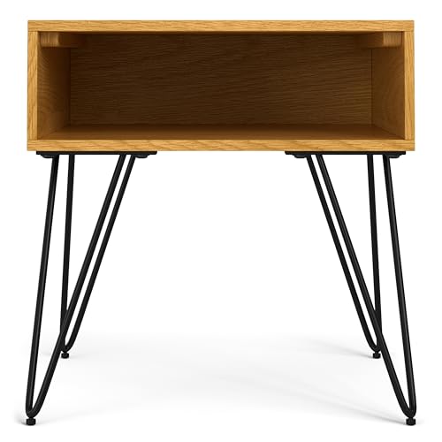 Judson 15" Solid Mango Wood Accent Table in Refined Natural (End Table / 22 inch / Oak Veneer)
