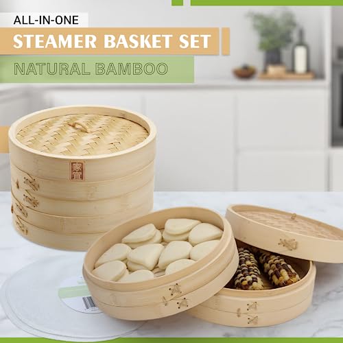 Bamboo Steamer Basket (10 INCH)