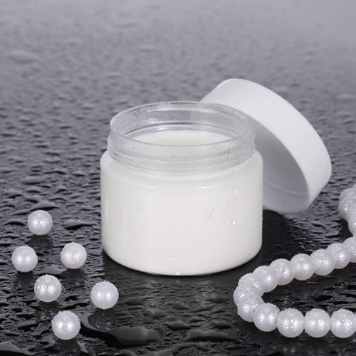 6 Pack 8 oz Plastic Jars Containers with Lids Wide (6 Count)