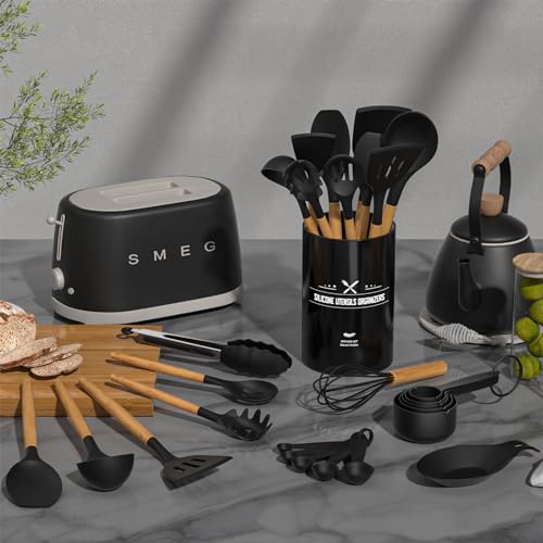 Kitchen Cooking Utensils Set (Black)