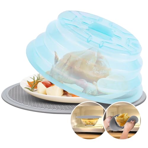 Microwave Splatter Cover (Clear Blue)