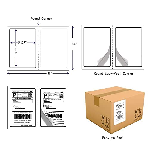 Shipping Labels with Round Corner (10000 Labels)