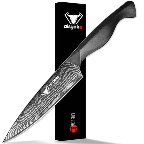 Professional Chef Knife 6.5" Damascus Kitchen Knife 8C High carbon stainless steel Super sharp (6.5")