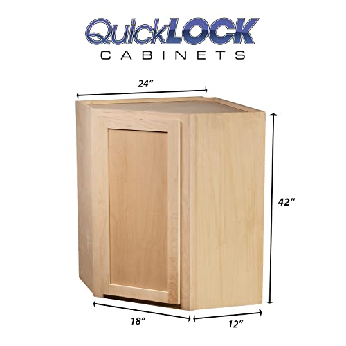 Quicklock RTA (12"D x 24"W x 42"H Corner / Raw Maple)