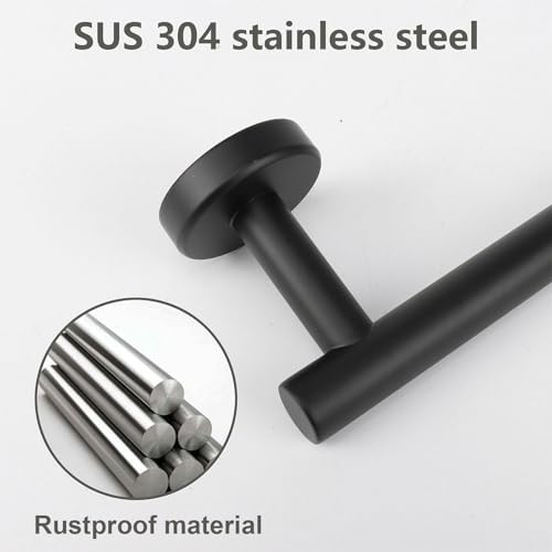 Hand Towel Holder (Black / 9 In-Round)