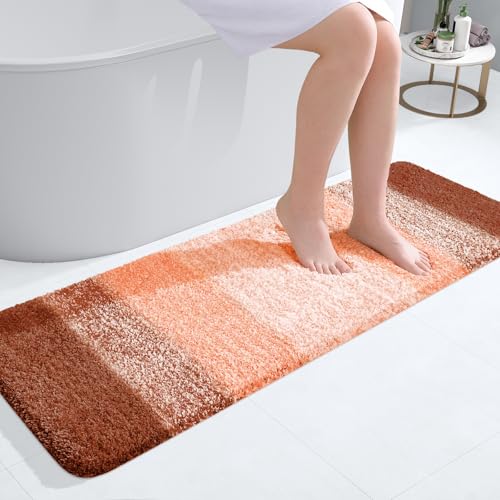 Bathroom Runner Rug 47x17 (47" X 17" / Orange)