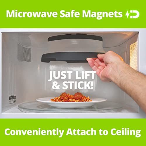 Magnetic Microwave Splatter Cover (10 Inch - Compact Microwaves - Graphite)