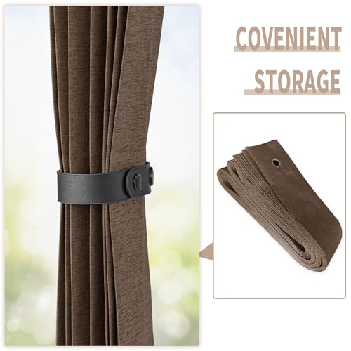 Doorway Curtains (Brown / 52"W x 78"L (Pack of 1))