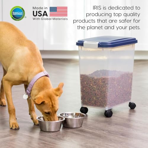 Dog Food Storage Container (30 lbs / Navy)