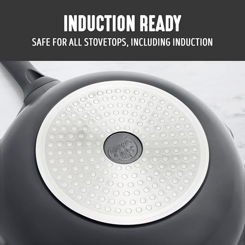 Nonstick 12” 5QT (12" Deep Skillet with Lid / Graphite)