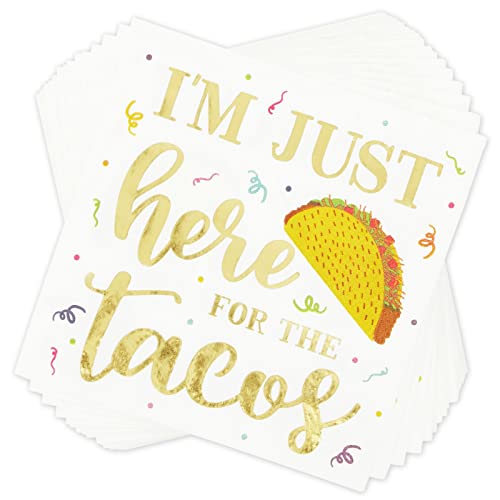 100 Pack Mexican Fiesta Napkins for Cinco de Mayo Party Supplies (100 Pack)