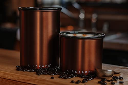 Airscape Stainless Steel Coffee Canister (Brushed Copper / Small)