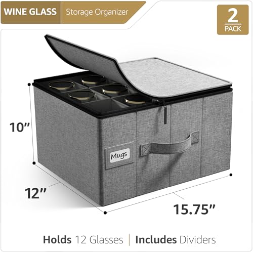 Wine Glass Storage (Gray / 1 Piece Wine Glass Storage)