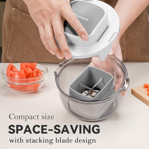 Multifunctional Vegetable Chopper Bowl White (Bowl / White)