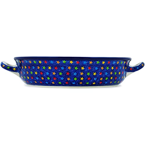 Round Baker with Handles 10 (Colorful Star Show)