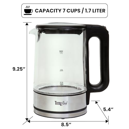 Total Chef Electric Tea Kettle (Grey)