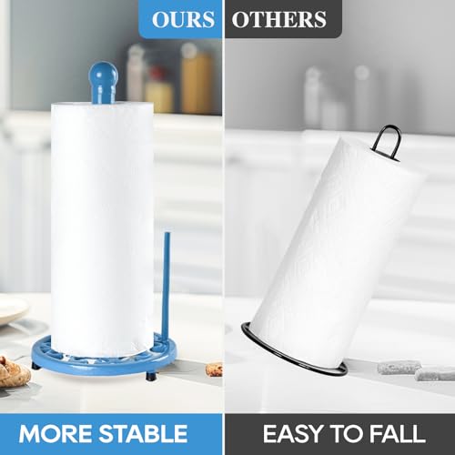Cast Iron Paper Towel Holder (Blue)
