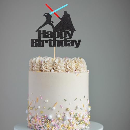 1Pc Happy Birthday Cake Topper Wars Cake Pick