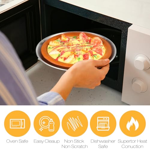 8 Pieces Silver Pizza Pans 8 (8 Count)
