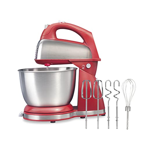 Classic Stand and Hand Mixer (Red / 290 Watts Peak Power)