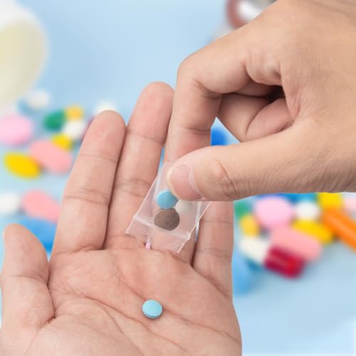 300Pcs 1" x 1" Clear Plastic Zip Bags (300 Count)