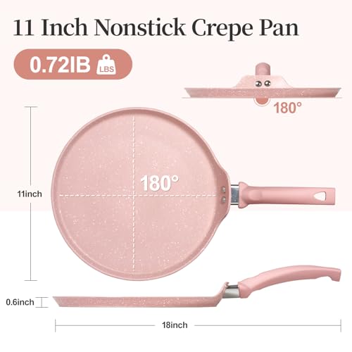 11 Inch Nonstick Crepe Pan (11 Inch / Pink)