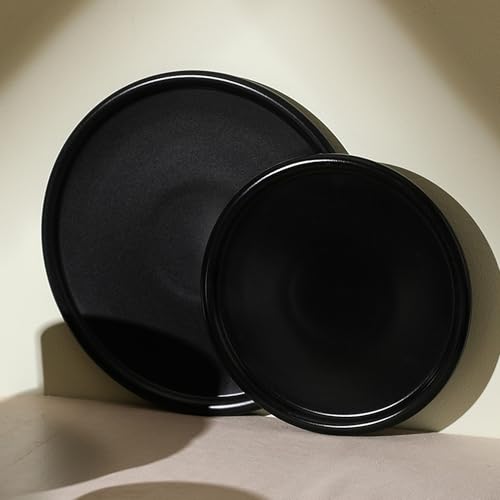 Eden Dinner Plate Set (Black / 4-Piece - Dinner Plate)