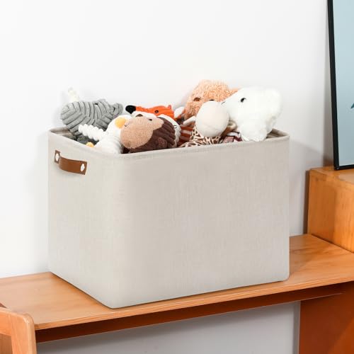 Large Storage Baskets (Beige / XL-16"x 12"x12")